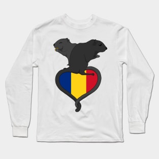 Gerbil Romania (dark) Long Sleeve T-Shirt